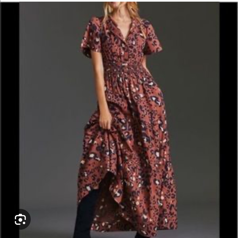Anthropologie Somerset Tiered Maxi Dress